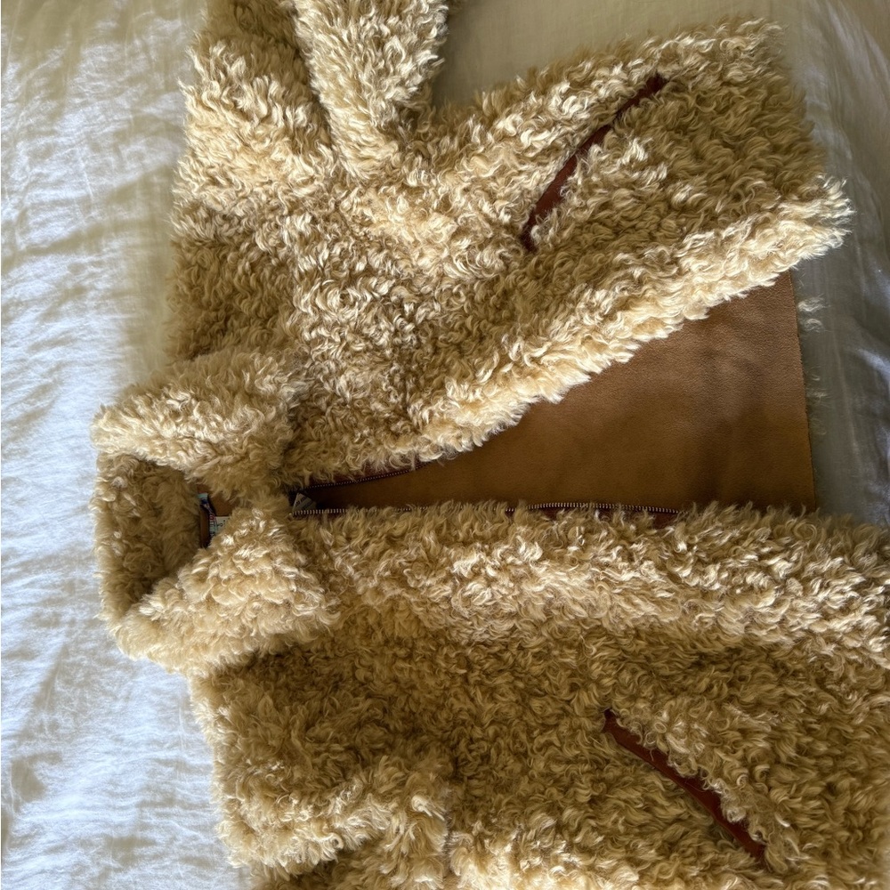 Urban Outfitters Tan Sherpa Jacket